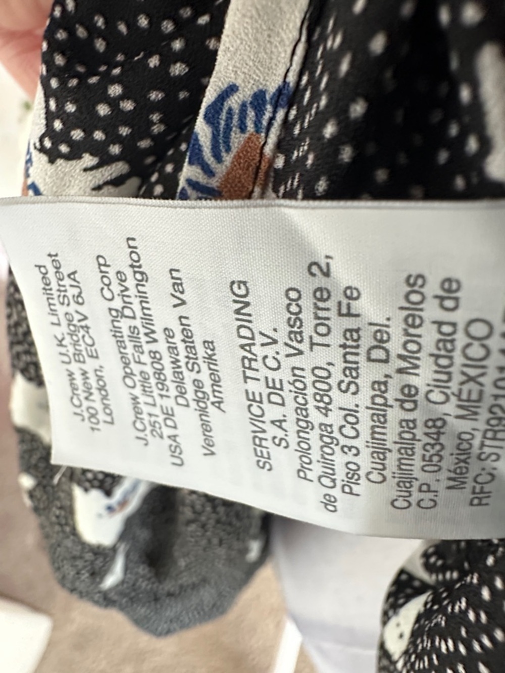 J. Crew Black Floral Long-Sleeve Blouse - Picture 10 of 10